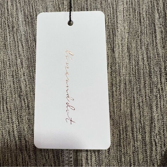 Line & Dot Naomi Body Suit Womens Medium Gold Metallic V-Neck Party Glam - Picture 7 of 10